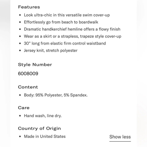 Magicsuit Black Sharkbite Hemline Dress or Skirt Size Small - Picture 15 of 15